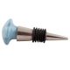 Turquoise Ceramic Flower Wine Stopper